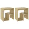 Sonoma Oak Bed Cabinets - 2 pcs | Stylish & Practical Design