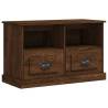 Brown Oak TV Cabinet - Stylish Storage for Your Living Room