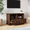 Brown Oak TV Cabinet - Stylish Storage for Your Living Room