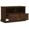 Brown Oak TV Cabinet - Stylish Storage for Your Living Room