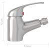 Stylish Silver Bathroom Bidet Mixer Tap - 13x12 cm