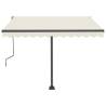 Freestanding Manual Retractable Awning 300x250 cm - Cream