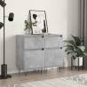 Sideboards 2 pcs Concrete Grey 40x35x70 cm Engineered Wood Colour concrete grey Quantity in Package 2 