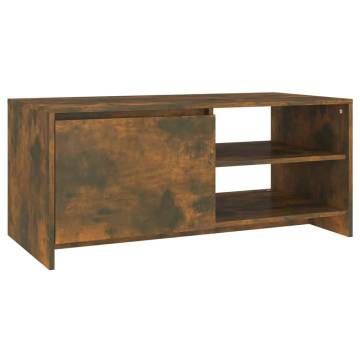 Stylish Smoked Oak Coffee Table - Modern & Durable Design