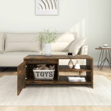 Stylish Smoked Oak Coffee Table - Modern & Durable Design