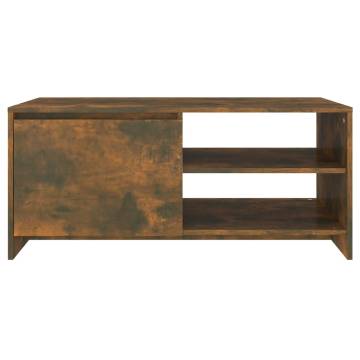 Stylish Smoked Oak Coffee Table - Modern & Durable Design