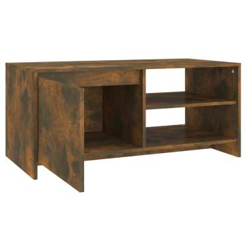 Stylish Smoked Oak Coffee Table - Modern & Durable Design