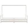 Kids Bed Frame White 80x200 cm - Solid Pine Wood