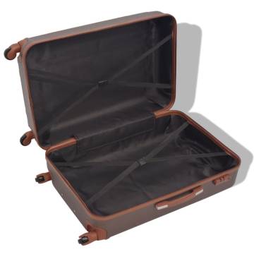 Four Piece Hardcase Trolley Set Coffee - Durable & Stylish