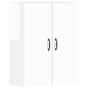 Wall Mounted Cabinets 2 pcs High Gloss White - Stylish Storage