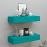 Wall-mounted Drawer Shelves 2 pcs Blue 60x23.5x10cm MDF Colour blue Size 60 x 23.5 x 10 cm Quantity in Package 2 Number of Pieces 1 