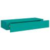 Elegant Blue Wall-Mounted Drawer Shelves - Set of 2