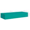 Elegant Blue Wall-Mounted Drawer Shelves - Set of 2