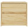 Elegant Solid Pine Wood Bedside Cabinets - 2 pcs | HipoMarket