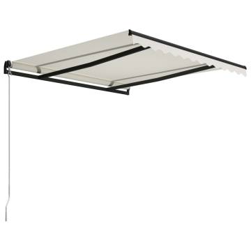 Manual Retractable Awning 300x250 cm Cream | Hipomarket