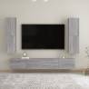 Wall-mounted TV Cabinets 2 pcs Grey Sonoma 30.5x30x110 cm Colour grey sonoma Quantity in Package 2 Height 110 cm 