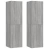 Wall-mounted TV Cabinets 2 pcs Grey Sonoma | Hipomarket