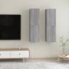 Wall-mounted TV Cabinets 2 pcs Grey Sonoma | Hipomarket