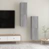 Wall-mounted TV Cabinets 2 pcs Grey Sonoma | Hipomarket