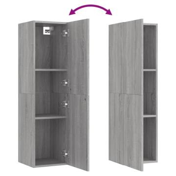 Wall-mounted TV Cabinets 2 pcs Grey Sonoma | Hipomarket