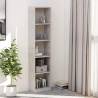 5-Tier Book Cabinet Concrete Grey 40x24x175 cm Engineered Wood Colour concrete grey Size 40 x 24 x 175 cm Quantity in Package 1 