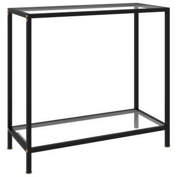 Stylish Transparent Console Table - 80x35x75 cm