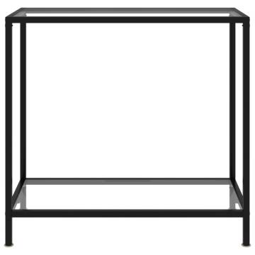 Stylish Transparent Console Table - 80x35x75 cm