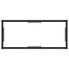 Stylish Transparent Console Table - 80x35x75 cm