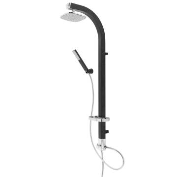 SCHÜTTE MADAGASKAR Overhead Shower Set in Black-Chrome