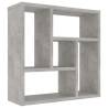 Concrete Grey Wall Shelf – Modern 5-Compartment Design