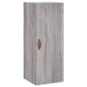 Stylish Highboard Grey Sonoma 34.5x34x180 cm - Hipomarket