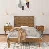 Elegant Honey Brown Wall Headboard - Solid Pine Wood 96x3x63 cm