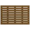 Elegant Honey Brown Wall Headboard - Solid Pine Wood 96x3x63 cm