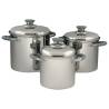 Eurotrail 3 Piece Stainless Steel Cookware Set - Glasgow