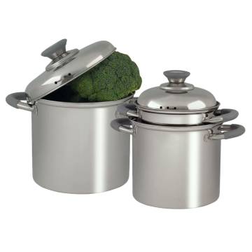 Eurotrail 3 Piece Stainless Steel Cookware Set - Glasgow