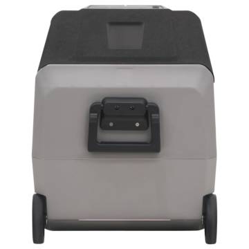 Cool Box with Wheel & Adapter - 50L Portable Cooler