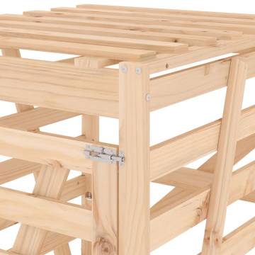 Wheelie Bin Storage - Solid Pine Wood | HipoMarket UK