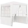 Professional Party Tent with Side Walls 2.5x2.5 m White 90 g/m² Colour white Size 2.5 x 2.5 m Quantity in Package 1 