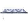 Retractable Awning Blue & White 3.5x2.5m | Durable & Stylish