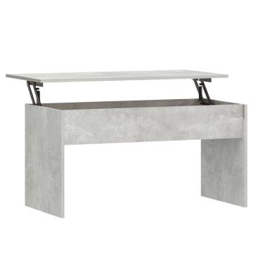 Modern Concrete Grey Coffee Table - Versatile & Stylish