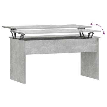 Modern Concrete Grey Coffee Table - Versatile & Stylish