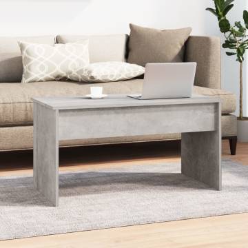 Modern Concrete Grey Coffee Table - Versatile & Stylish