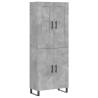 Stylish Highboard Concrete Grey - 69.5x34x180 cm | HipoMarket