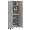 Stylish Highboard Concrete Grey - 69.5x34x180 cm | HipoMarket