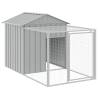 Durable Light Grey Chicken Cage with Run | HipoMarket UK