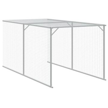 Durable Light Grey Chicken Cage with Run | HipoMarket UK