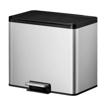 EKO Pedal Bin Essential 3x9 L Matte Silver - Stylish & Practical