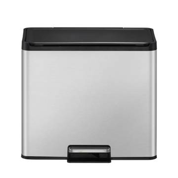 EKO Pedal Bin Essential 3x9 L Matte Silver - Stylish & Practical