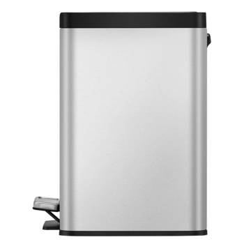 EKO Pedal Bin Essential 3x9 L Matte Silver - Stylish & Practical