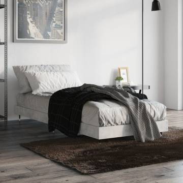 Concrete Grey Bed Frame 75x190 cm - Durable & Stylish | HipoMarket